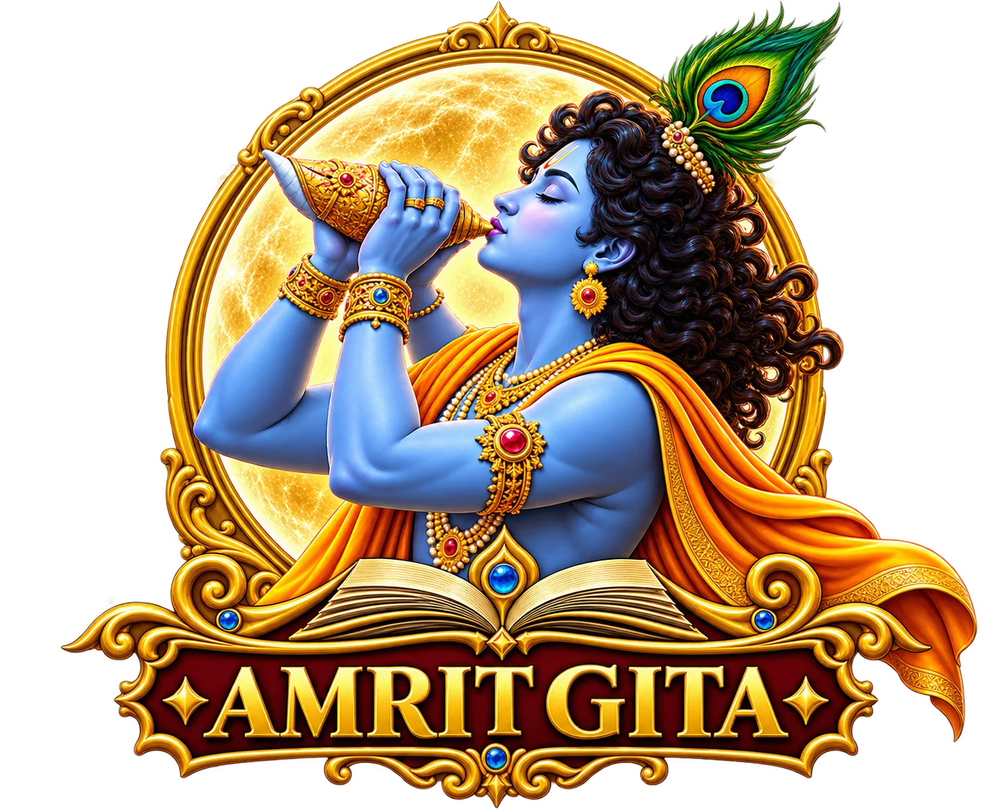 Amrit Gita initials logo