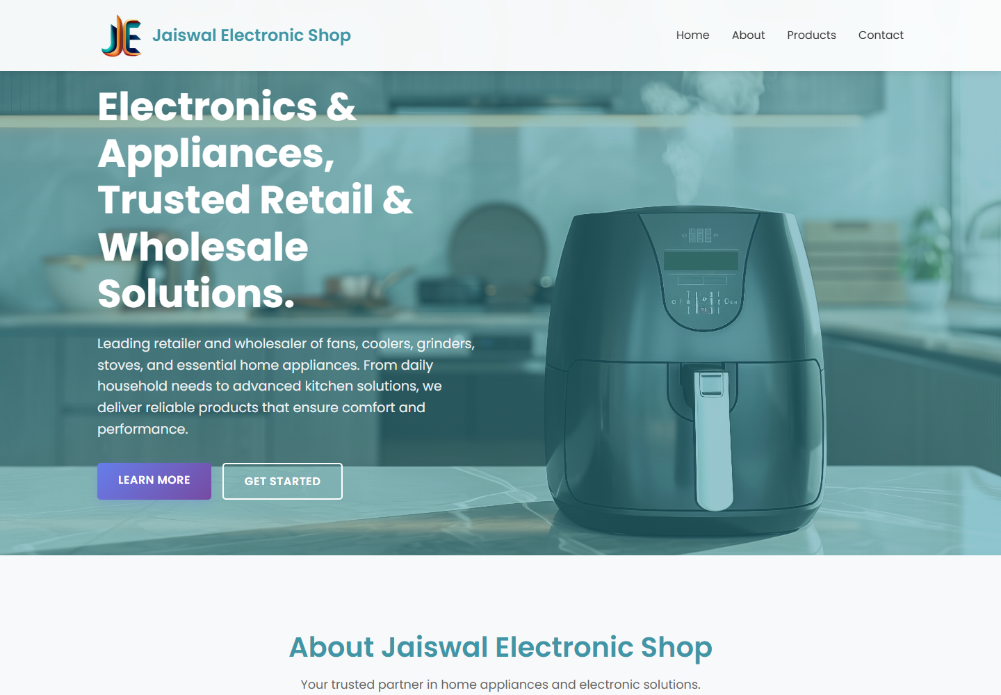 Jaiswal Electronic homepage screenshot